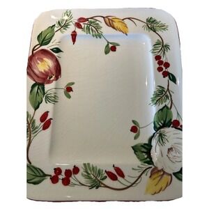 ANCORA Italy Apple 10" x 12" Ceramic Hand Painted‎ Trays Platters Set Of 6